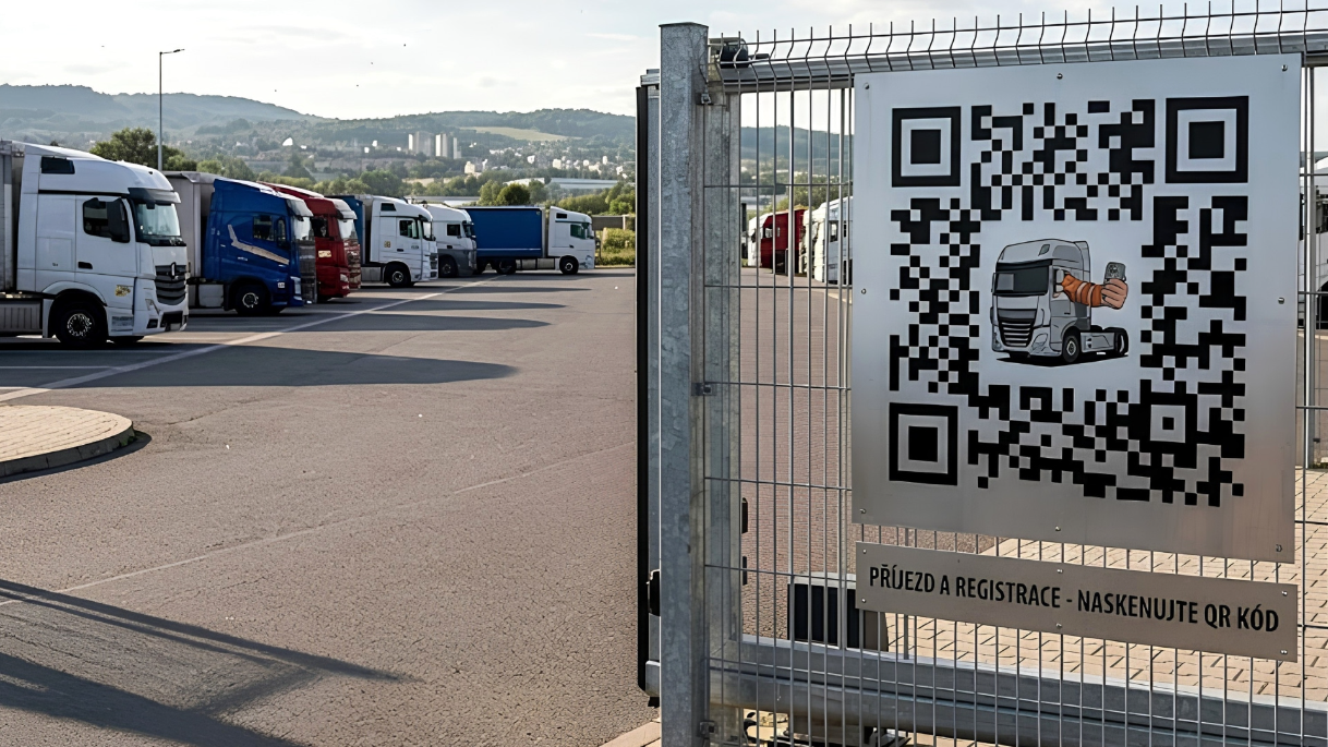 Náhled: Fyzické prvky u brány – tabule, letáky a plakáty s QR kódem